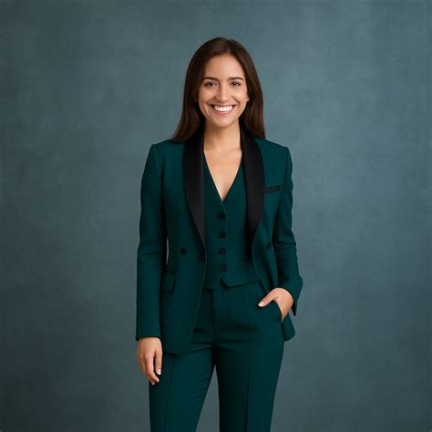 Women's 3 Piece Teal Prom Event Suits – Systado