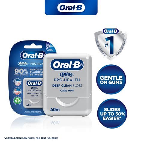 Oral-B Pro Health Glide Deep Clean Floss, Mint 40m