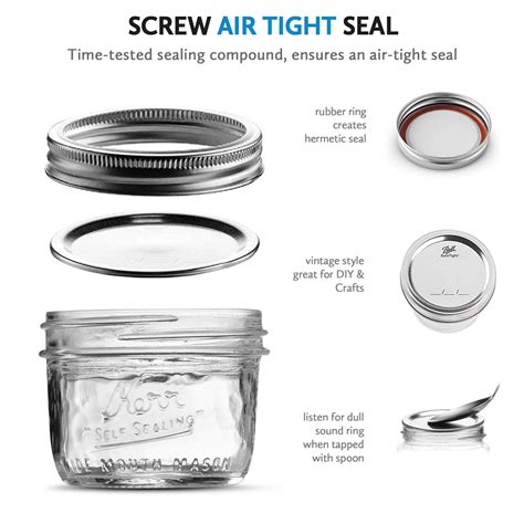 Kerr Wide Mouth Mason Jar 8 oz – Vicedeal