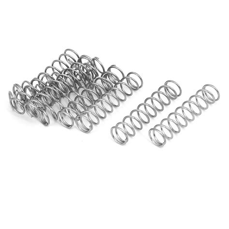 uxcell Compression Spring,304 Stainless Steel,7mm OD,0.7mm Wire Size ...