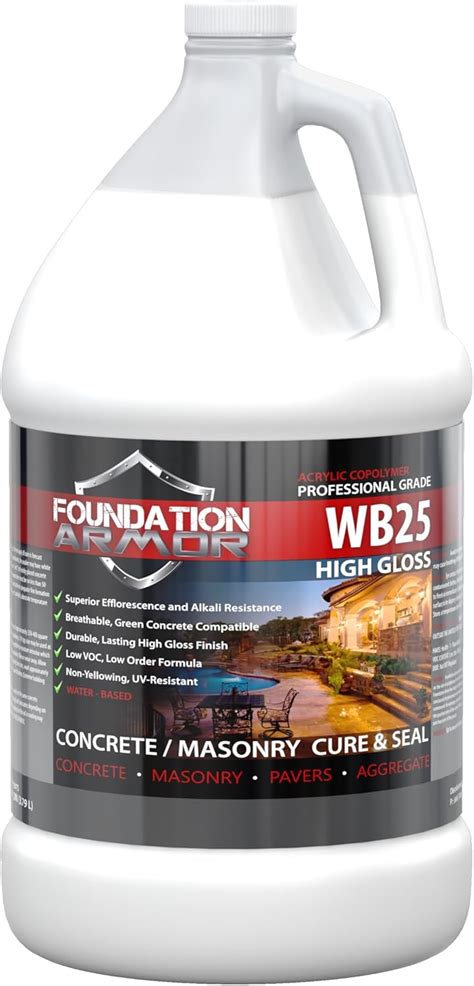 FoundationArmor 1 GAL. Armor WB25 Water Based High Gloss Acrylic India ...