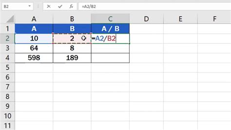How to Do Divide in Excel 的图像结果