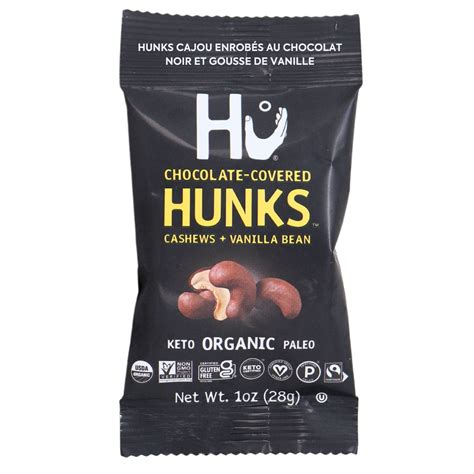Hu Kitchen Hunks Chocolate Covered Cashews Vanilla Snack at Natura Market
