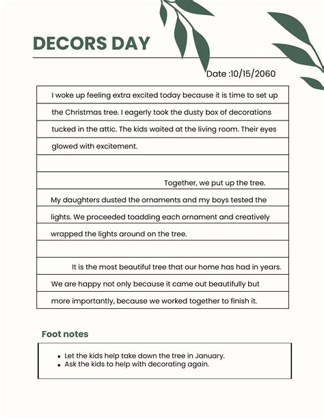 Image result for Diary Page Example