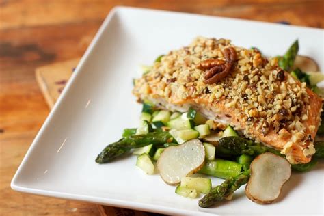 Parmesan & Pecan Crusted Salmon - Missouri Northern Pecans Growers
