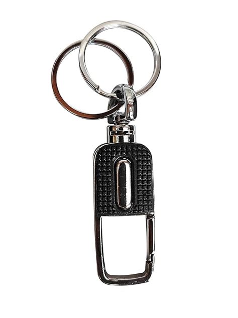 Antique Premium Double Ring Metallic Hook Locking Key Ring or Key Chain ...