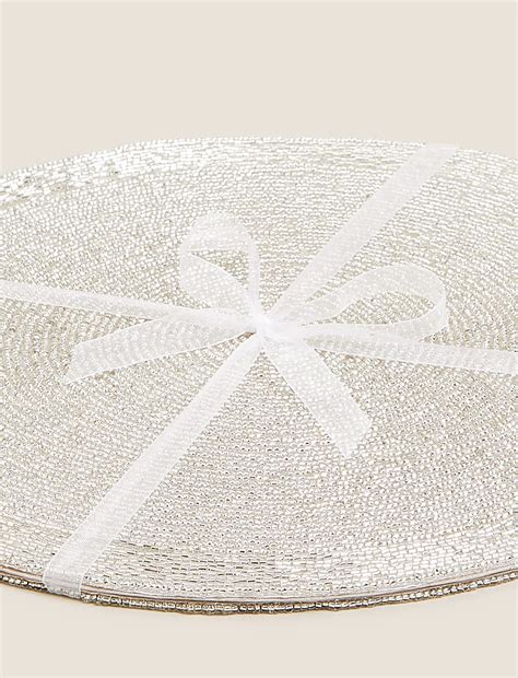 Buy Set of 2 Beaded Placemats at Marks & Spencer
