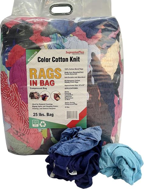 Amazon.com: SupremePlus Recycled Color Knit Rags – Shop Rags Bulk in a ...