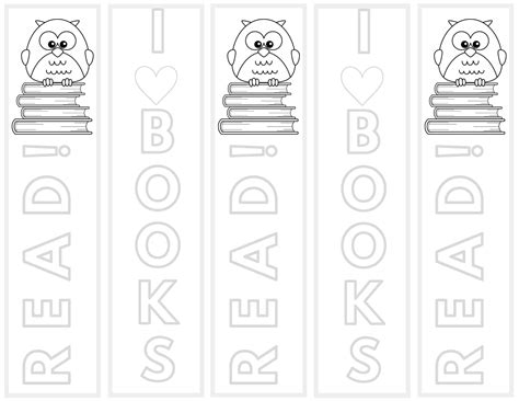 Free Printable Bookmark Templates [Word, PDF]
