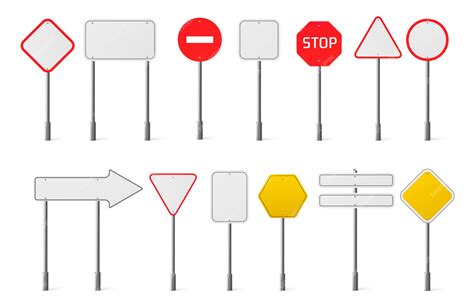 Blank Traffic Signs
