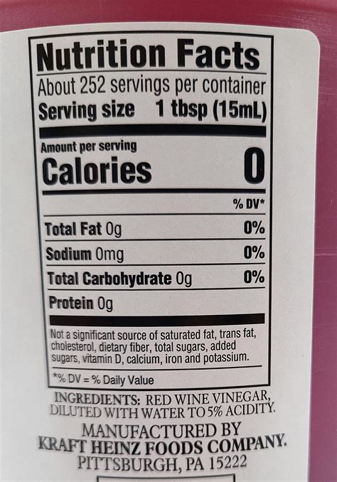 Heinz Gourmet Red Wine Vinegar 1 Gallon Plastic Jug- Buy Online in ...