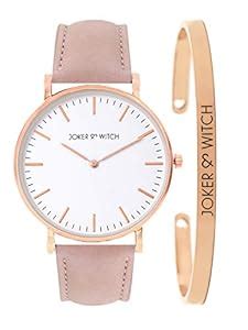 Joker & Witch Stainless Steel Mallory Blush Pink Analogue Watch ...