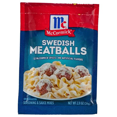 1PACK,McCormick Swedish Meatballs Seasoning & Sauce Mixes - Walmart.com