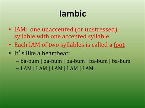PPT - Iambic Pentameter and Sonnets PowerPoint Presentation, free download - ID:386415