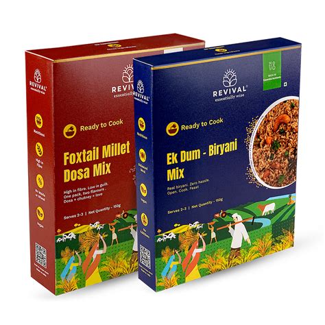Ek Dum - Biryani Mix with Foxtail Millet Dosa Mix – Revivalfoods