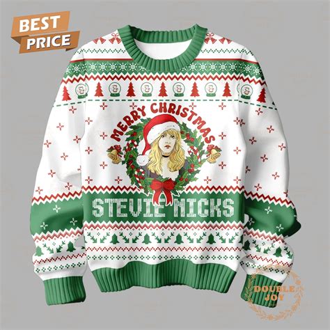 Stevie Nicks Merry Christmas Sweater - Doublejoydesigns