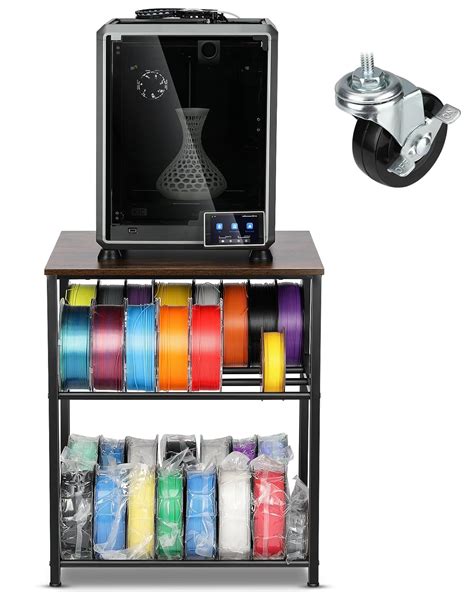 3D Printer Stand with Filaments Storage - 3D Printer Table Filament ...