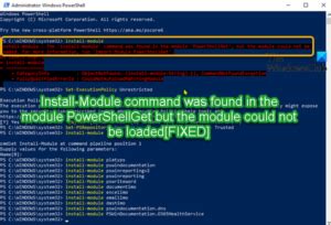 Image result for Command PowerShell Install Module