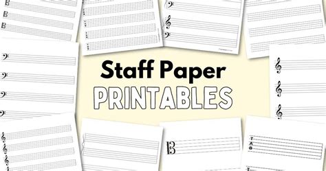 Blank Sheet Music - 100+ Free Printable Staff Paper Templates ...