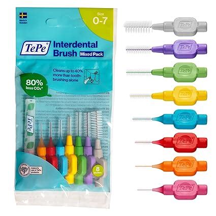 Tepe Interdental Brush - Mixed 8 Sizes (8 Pieces/Packet) : Amazon.in ...