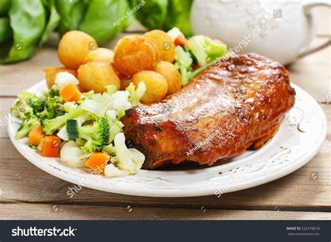 Roasted Rabbit Vegetables Stock Photo 232378618 - Shutterstock