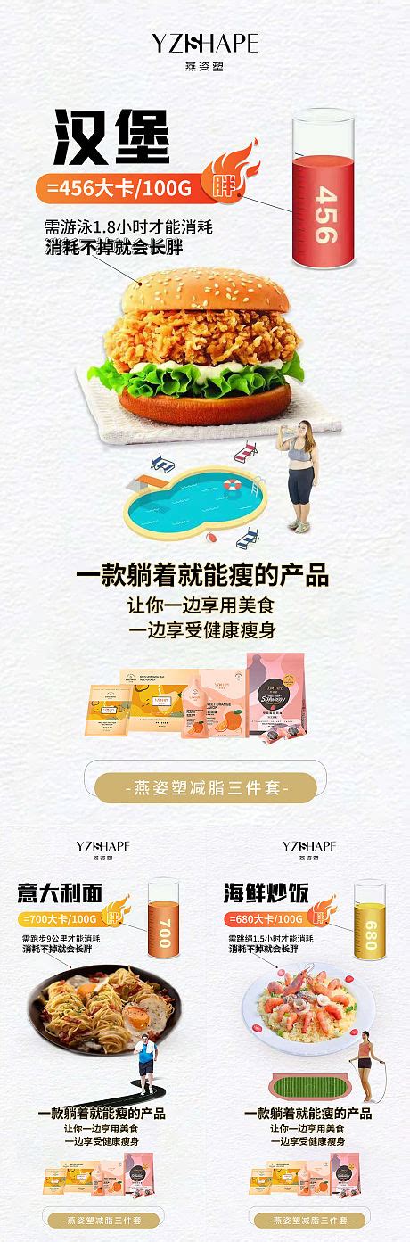 瘦身减肥减脂微商代餐产品海报AI广告设计素材海报模板免费下载-享设计