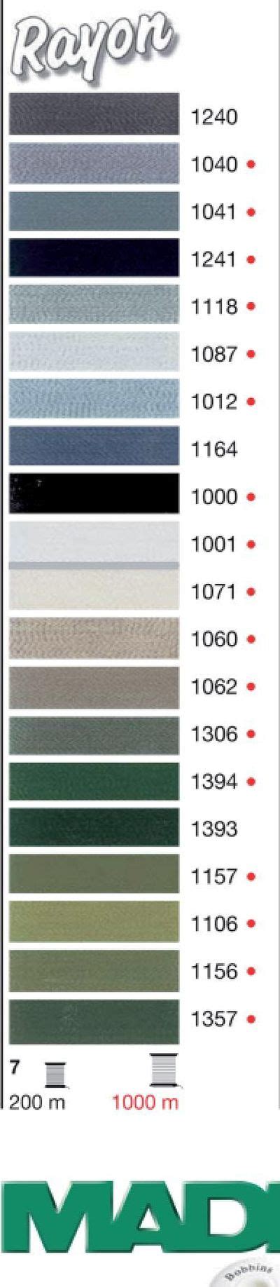 Image result for Thread Art Rayon Thread Color Chart