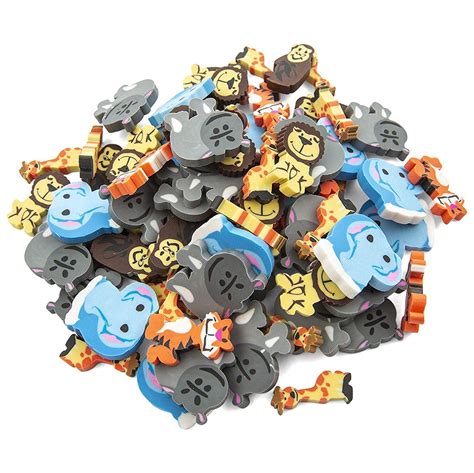 Buy Mini Animal Erasers - Zoo Animal Erasers -144 Pack Of 1 Inch ...