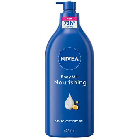 NIVEA Nourishing 72-Hr Hydrating Body Lotion, Body Milk with Hyaluronic ...