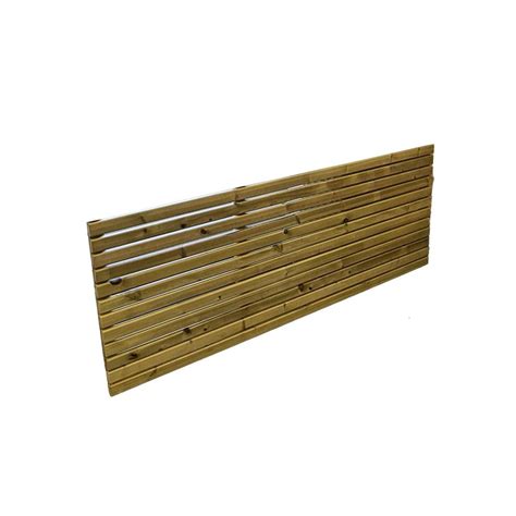 Multi Pack of 3 - 6 x 2 Feet Contemporary Fence Panel - Timber - L5 x ...