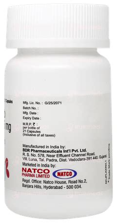Palnat 125 Capsule 21 - Uses, Side Effects, Dosage, Price | Truemeds