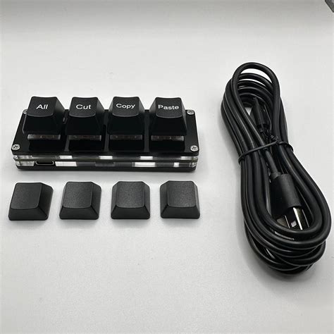 Buy BTXETUEL Mini 4-Key Select-All Cut Copy Paste Macro Pad Ctrl A X C ...