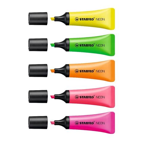 Stabilo Neon - Highlighters - Pack of 4 Markers |Art Lounge