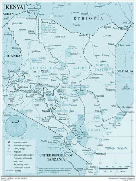 Large detailed political and administrative map of Kenya with all ...