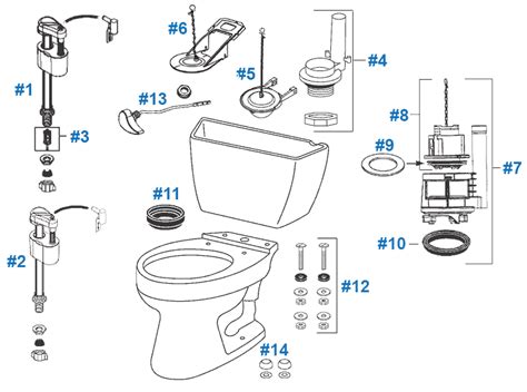 Image result for Toilet Exploded-View