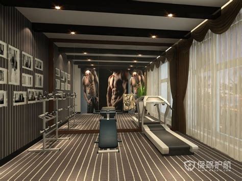 杭州1200平方健身房装修设计效果图案例-健身房设计-浙江国富装饰