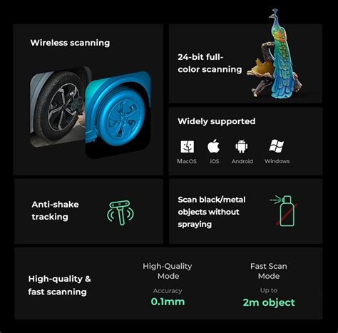 Creality CR-Scan Ferret Pro 3D Scanner 30FPS 0.1mm Accuracy