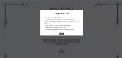 Hangman Game JavaScript 的图像结果