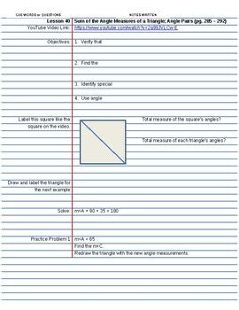 Image result for Course Two Lesson 40 Saxon Math