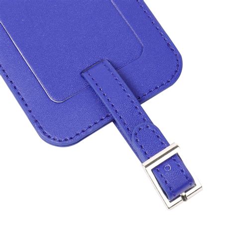 Unique Bargains Luggage TagsPU Leather Travel Tags Luggage Identifier ...