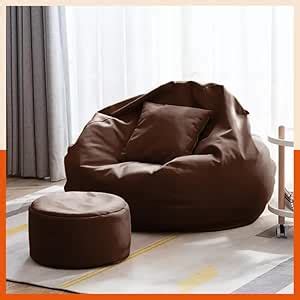 Pi Bean Bags with Beans Filled 5XL Luxura Elite Bean Bag Sofa with Free ...