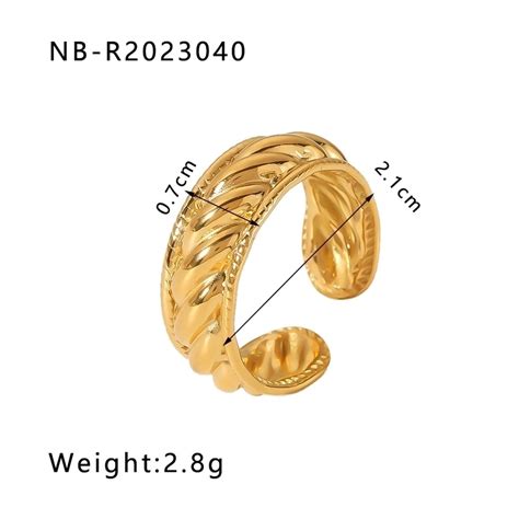 Stainless Steel 18K Gold Plated IG Style Basic Simple Style Plating Fo ...