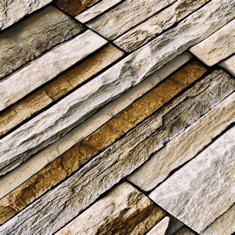Elevation Wall Tile TL 00079 A Tan Brown 2 ft x 1 ft Stacked Punch ...