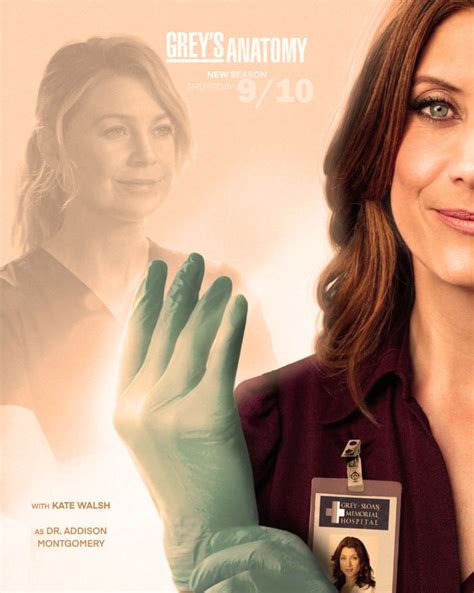 Grey's - This poster is such a beautiful tribute to Kate Walsh’s return ...