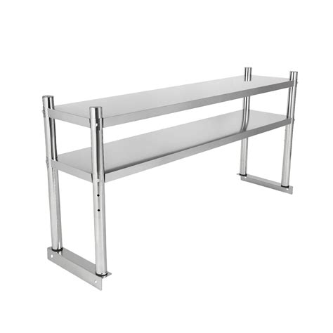 Stainless Steel Shelves, 2 Tier Freestanding Heavy Duty Storage Shelves ...