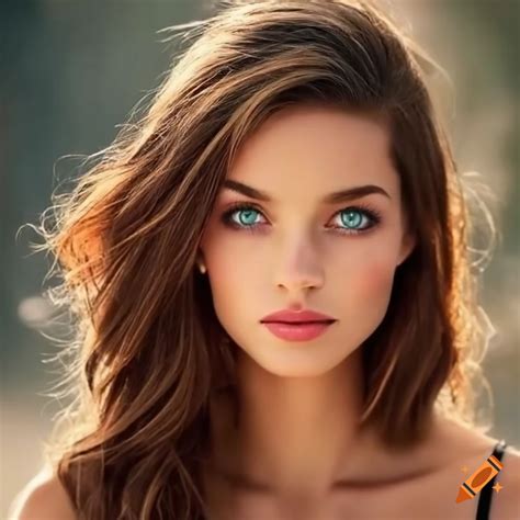 Gorgeous woman with spanish heritage, brown hair, brown eyes