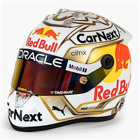 1/2 Schuberth 2022 Max Verstappen #33 Oracle Red Bull Racing Formula 1 Helmet Model ...