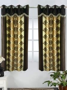Homefab India 152.5 cm (5 ft) Polyester Room Darkening Window Curtain ...