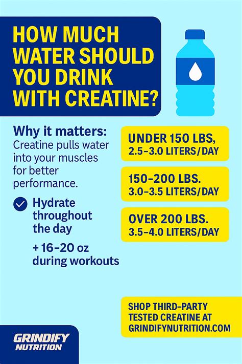 How Much Water Should You Drink While Taking Creatine? – Grindify Nutrition LLC