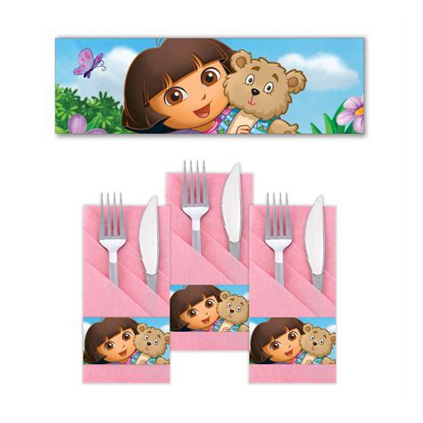Dora the explorer Napkin Rings | Stylish Party Table Decor – PRETTY UR ...